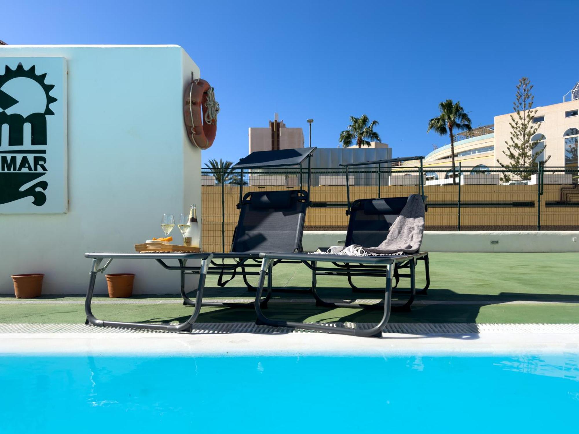 Amazing 3-Bedroom Apartment. Pool And Sea View! Los Cristianos  Luaran gambar